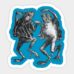 Toads Dancing On The Sabbath Dictionnaire Infernal Illustration Sticker